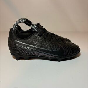 Nike Mercurial Vapor Club FG/MG Black Soccer Cleats | AT8161-010 Sz 2.5 Y